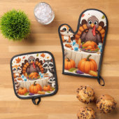 Draaien tot we wiebelen ovenwant & pannenlap set (Top down)