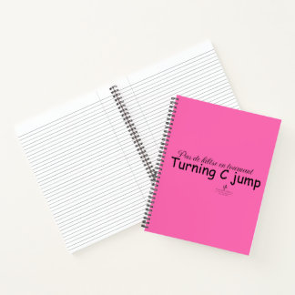 Draaien van C Spring Hot Pink en Black Notitieboek