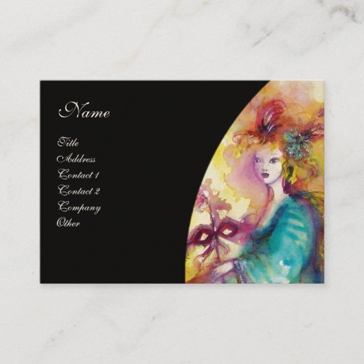 DRAAIEN VAN DE CARNIVAL/Theater, Dance en Muziek Visitekaartje (Voorkant)