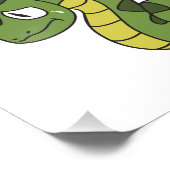 Draaien van de groene slangen Novigetians Kaarten Foto Afdruk (Hoek)