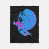 Draaien van de maan - Scooter Rider Fleece Deken (Voorkant)