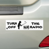 DRAAIEN VAN DE RADIObumperSTICKER Bumpersticker (Op auto)