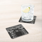 Draaien van de spieren Man Kartonnen Onderzetters (Insitu)