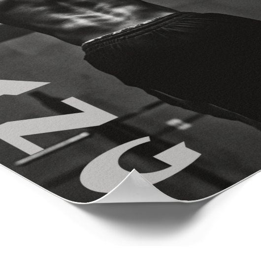 Draaien van de spieren Man Poster (Hoek)