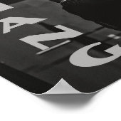 Draaien van de spieren Man Poster (Hoek)