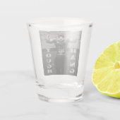 Draaien van de spieren Man Shot Glas (Achterkant)