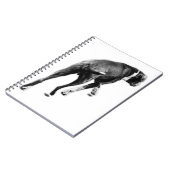 Draaien van gedachten - Monochrome Pet Study Notitieboek (Linkerzijde)