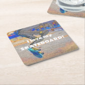 Draaien van het Deck - Skateboard Trick Kartonnen Onderzetters (Schuin)