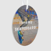 Draaien van het Deck - Skateboard Trick Ornament (voorkant)