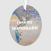 Draaien van het Deck - Skateboard Trick Ornament (voorkant)