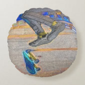 Draaien van het Deck - Skateboard Trick Rond Kussen (Voorkant)