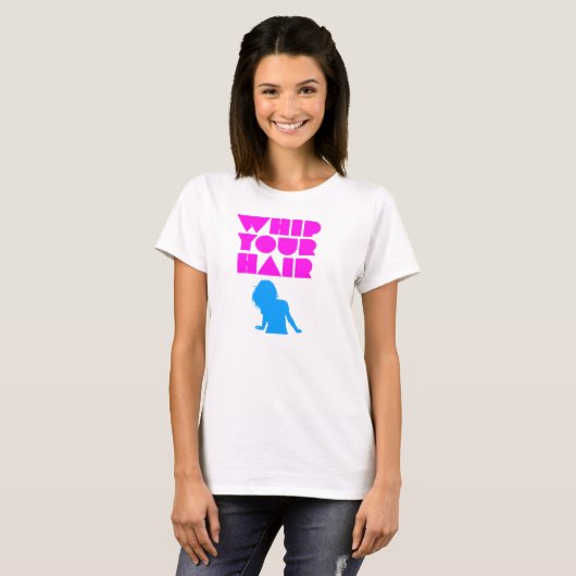 Draaien van je haar - Silhouette T-shirt (Voorkant volledig)