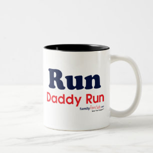 Draaien van papa tweekleurige koffiemok
