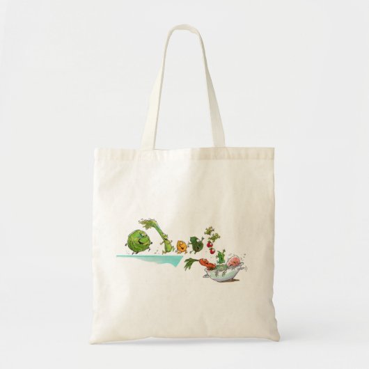 Draaien van Veggies Bag Tote Bag (Voorkant)