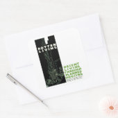 Draaien Vierkante Sticker (Envelop)