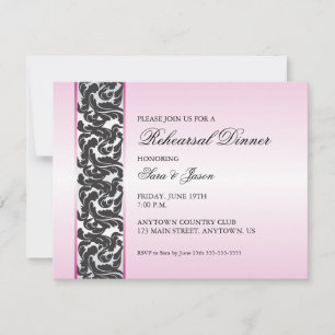 Draaiend Accent Roze Oefenavondmaal Kaart