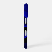 Draaiend Blauw Accent Geometrisch iPhone 16 Hoesje (Rechterkant)