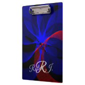 Draaiend Blauw Accent Geometrisch Klembord (Links)