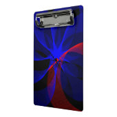 Draaiend Blauw Accent Geometrisch Mini Klembord (Angled2)