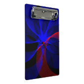 Draaiend Blauw Accent Geometrisch Mini Klembord (Schuin)