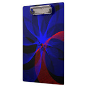 Draaiend Blauw Accent Geometrische Klembord (Links)