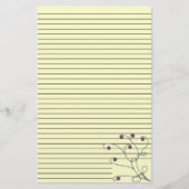 Draaiend bloemig briefpapier - gevoerd (Voorkant)