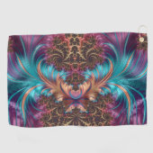 Draaiend fractalpatroon golfhanddoek (Horizontaal)