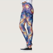 Draaiend Galaxy Naadloos Patroon Leggings (Links)