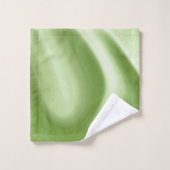 Draaiend groen bad handdoek (Wasdoekje)