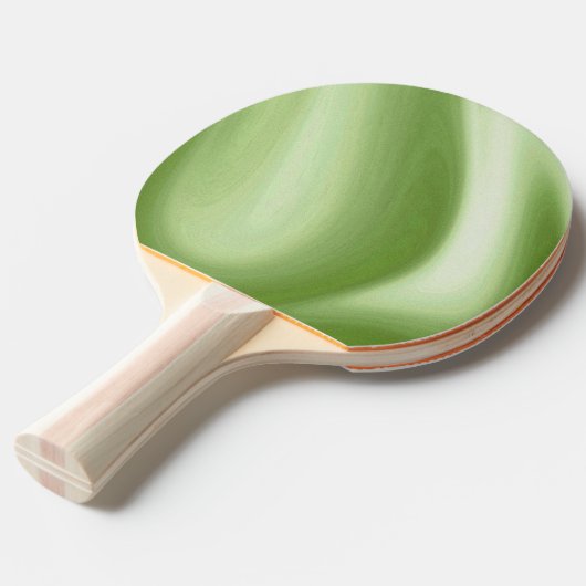Draaiend groen tafeltennisbatje (Voorkant Gekanteld)