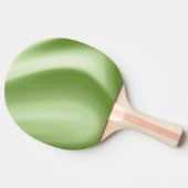 Draaiend groen tafeltennisbatje (Zijkant)