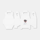 Draaiend Hart Bruiloft Bedankdoosjes (Uitgevouwen)