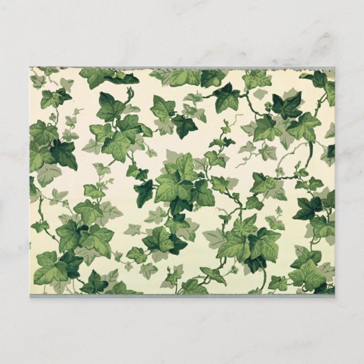 Draaiend Ivy Leaves Pattern Briefkaart (Voorkant)