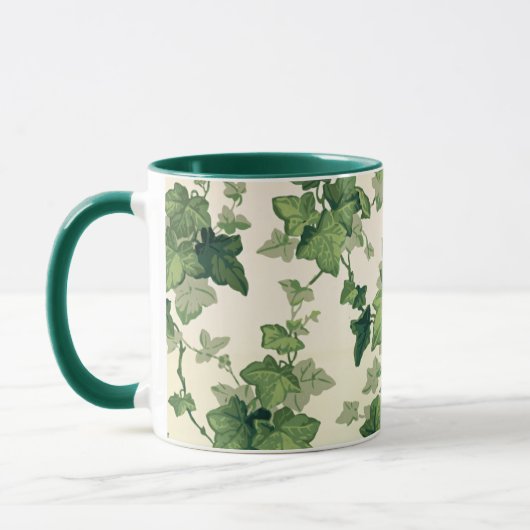 Draaiend Ivy Leaves Pattern Mok (Links)