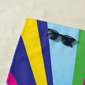 Draaiend Kleurenwiel Strandlaken (In situ)