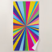 Draaiend Kleurenwiel Strandlaken (Voorkant)