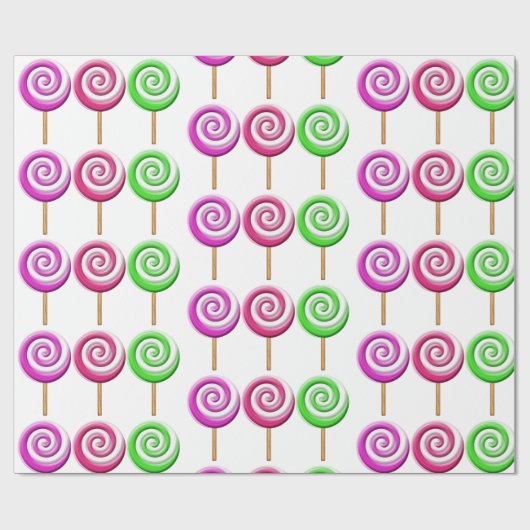 Draaiend Lollipops inpakpapier (Vlak)