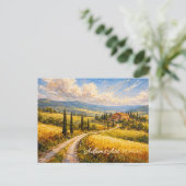 Draaiend luchtlandschap briefkaart (Staand voorkant)