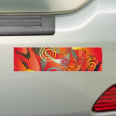 Draaiend ontwerp bumpersticker (Op auto)
