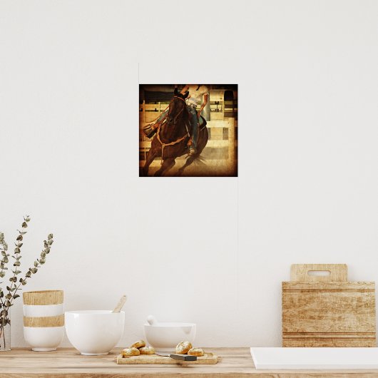 Draaiend paard poster (Keuken)