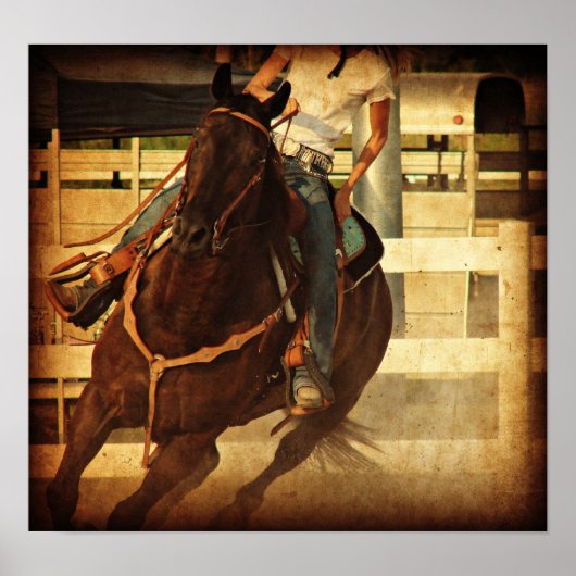 Draaiend paard poster (Voorkant)