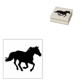 draaiend paardenpeststempel rubberstempel (Gestempeld)