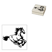 draaiend paardenpeststempel rubberstempel (Gestempeld)