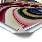 Draaiend Painterly Pattern Poster (Hoek)