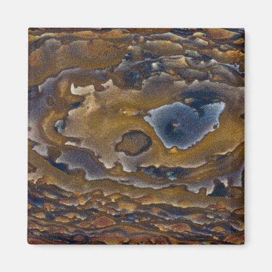 Draaiend patroon op Jasper-plaat Magneet (Voorkant)