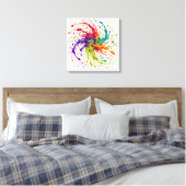 Draaiend Prisma Canvas Afdruk (Insitu (Slaapkamer))