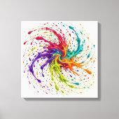 Draaiend Prisma Canvas Afdruk (Voorkant)