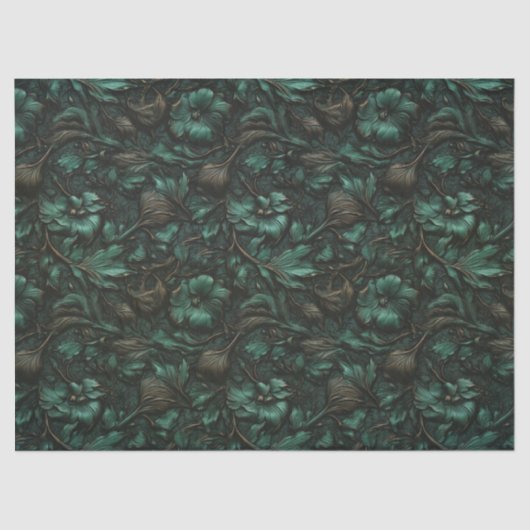 Draaiend turquoise ontkoppelingspapier tissuepapier (Voorkant)