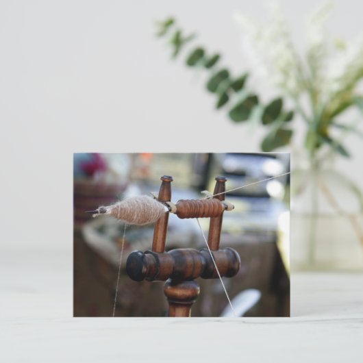 draaiend wiel briefkaart (Staand voorkant)