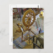 draaiend wiel briefkaart (Voorkant / Achterkant)